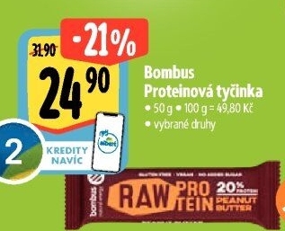 Tyčinka Bombus Protein