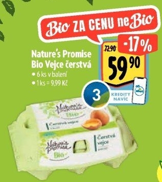 Vejce bio Nature'