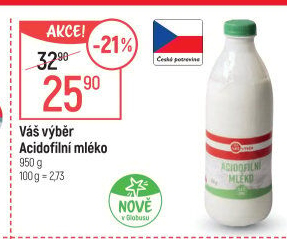 Acidofilní mléko Váš Výběr