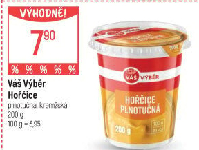 Hořčice plnotučná Váš Výběr