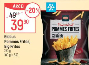 Hranolky mražené Pommes Frites Globus