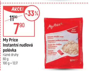 Instantní nudlové polévky My Price