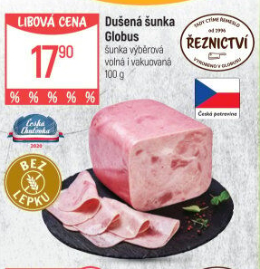 Šunka dušená výběrová Globus