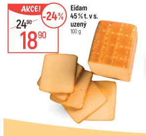 Sýr Eidam uzený 45%