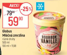 Zmrzlina v kelímku Globus