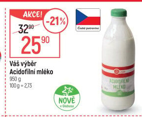 Acidofilní mléko Váš Výběr