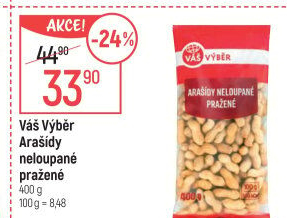 Arašídy neloupané Váš Výběr