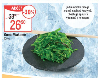 Mořské řasy Goma Wakame
