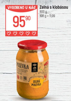 Polévka Zelná s klobásou Globus