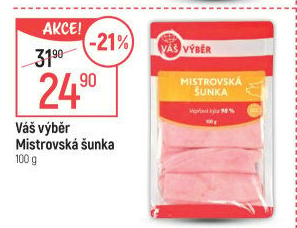 Šunka dušená Mistrovská Váš Výběr