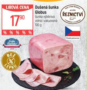Šunka dušená výběrová Globus
