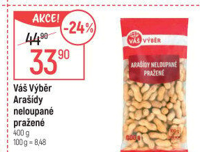 Arašídy neloupané Váš Výběr