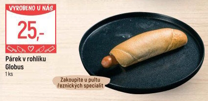 Párek v rohlíku Globus