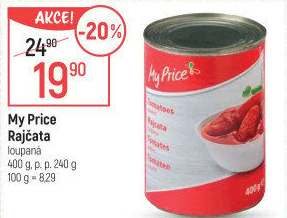 Rajčata loupaná My Price