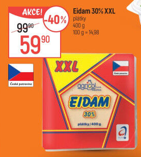 Sýr Eidam 30% Agricol