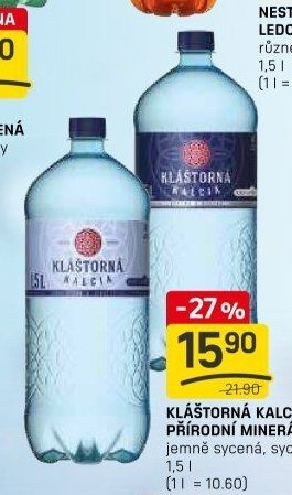 Kláštorná Kalcia přírodní minerálka