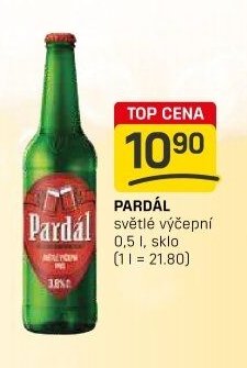 PARDÁL světlé výčepní 0,5l sklo