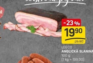 Anglická slanina LE&