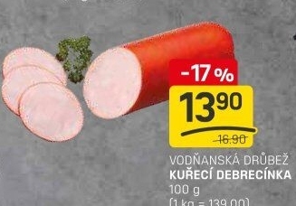 Debrecínka kuřecí Vodňanské kuře