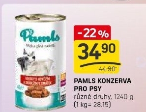 Konzerva pro psy Pamls
