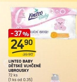 Vlhčené ubrousky dětské Linteo Baby