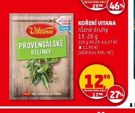 KOŘENÍ VITANA různé druhy