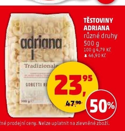 TĚSTOVINY ADRIANA různé druhy