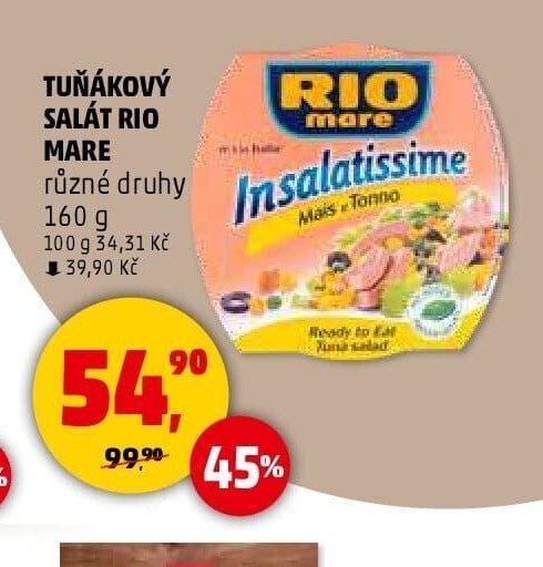 TUŇÁKOVÝ SALÁT RIO MARE