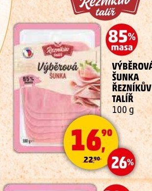 Výběrová šunka Řezníkův talíř 100 g