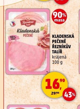 Kladenská pečeně Řezníkův talíř 100 g