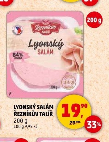 Lyonský salám Řezníkův talíř 200 g