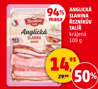 Anglická slanina Řezníkův talíř