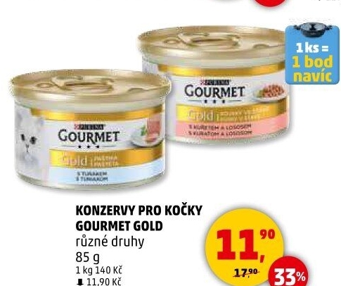 Konzerva pro kočky Gold Gourmet Purina