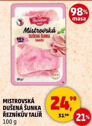 Mistrovská dušená šunka Řezníkův talíř