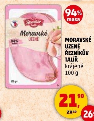 Moravské maso uzené Řezníkův talíř