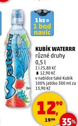 Ochucená voda Waterrr Kubík