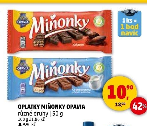 Oplatky Miňonky Opavia