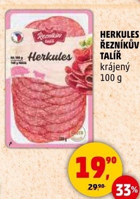 Salám Herkules Řezníkův talíř