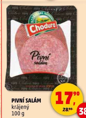 Salám pivní Beskydské uzeniny Chodura