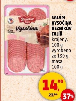 Salám Vysočina Řezníkův talíř