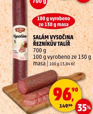 Salám Vysočina Řezníkův talíř