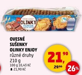 Sušenky ovesné Olinky Enjoy
