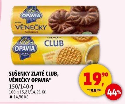 Sušenky Zlaté Club Opavia