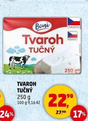 Tvaroh tučný Boni