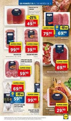 akční leták Lidl 20.1.2025-26.1.2025