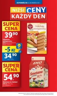akční leták Lidl 20.1.2025-26.1.2025
