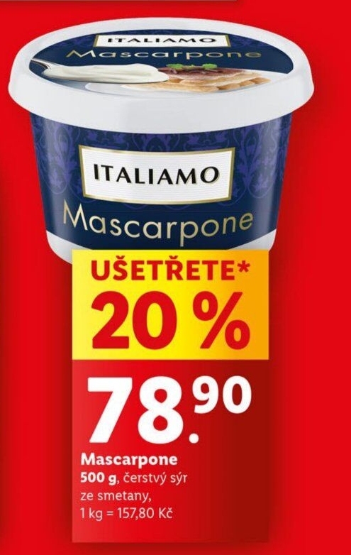 Sýr Mascarpone Italiamo