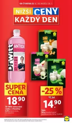 akční leták Lidl 23.1.2025-26.1.2025