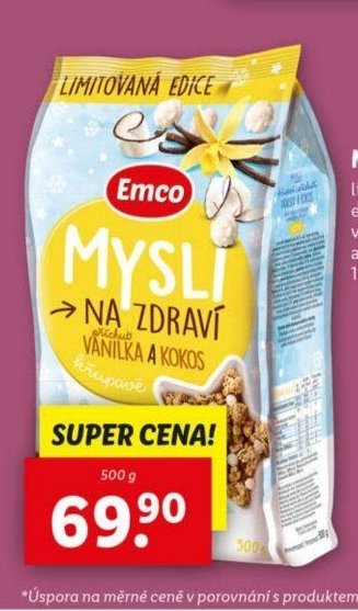 Emco Mysli na zdraví vanilka a kokos