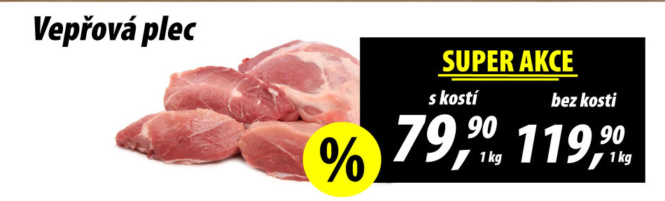 Vepřová plec s kostí